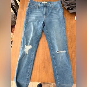 Madewell 9” Skinny Jeans Mid rise